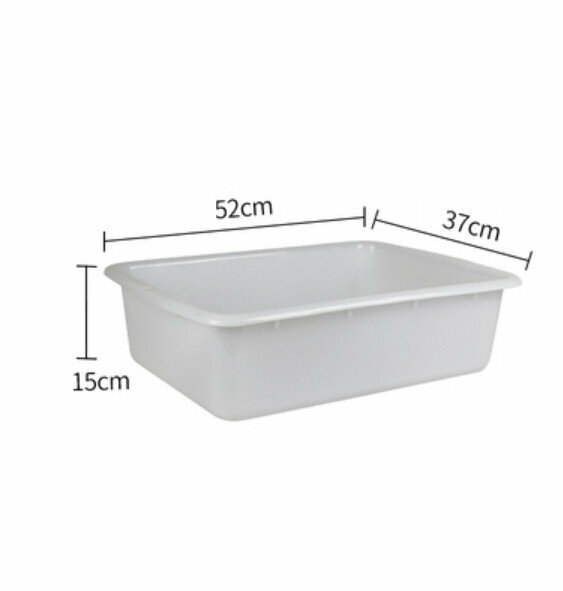 Hot selling thickened plastic storage basin (thickened version 02-white))