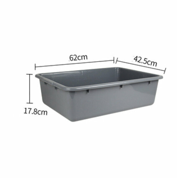Hot selling thickened plastic storage basin (thickened version 04-grey)
