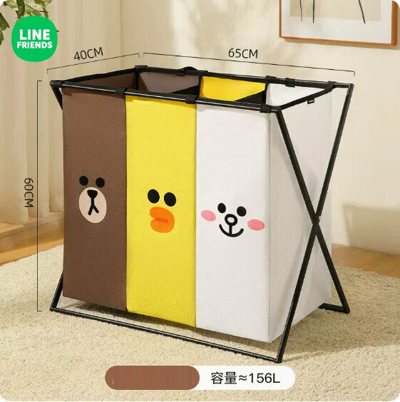 Hot selling folding storage basket for use (three-compartment model [upgraded bold])