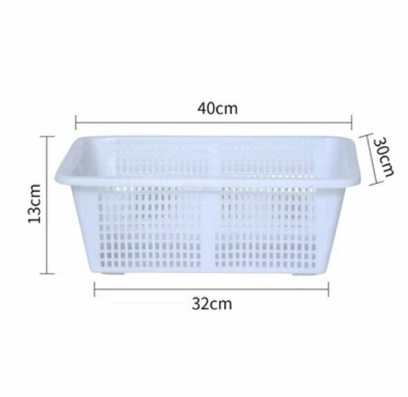 Hot selling kitchen vegetable washing and draining sieve [C-42 square sieve (white)]