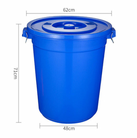 Hot Selling Kitchen Thickened Trash Can with Lid (150L-Blue)