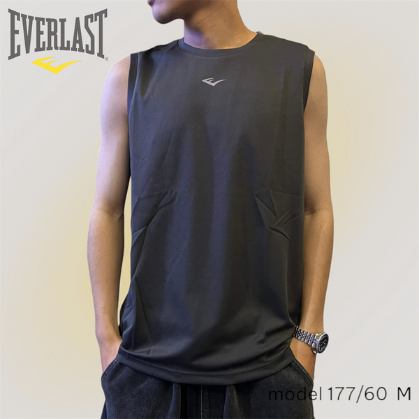 EVERLAST 背心 深灰 LOGO 機能 運動 上衣 男 4121148110