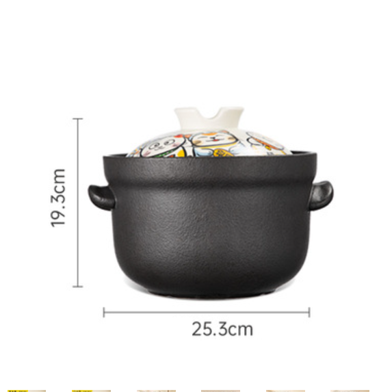 Popular ceramic casserole (Japanese-style lucky cat pot 3 liters)
