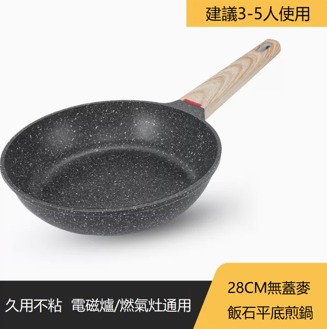 Popular 28CM lidless frying pan