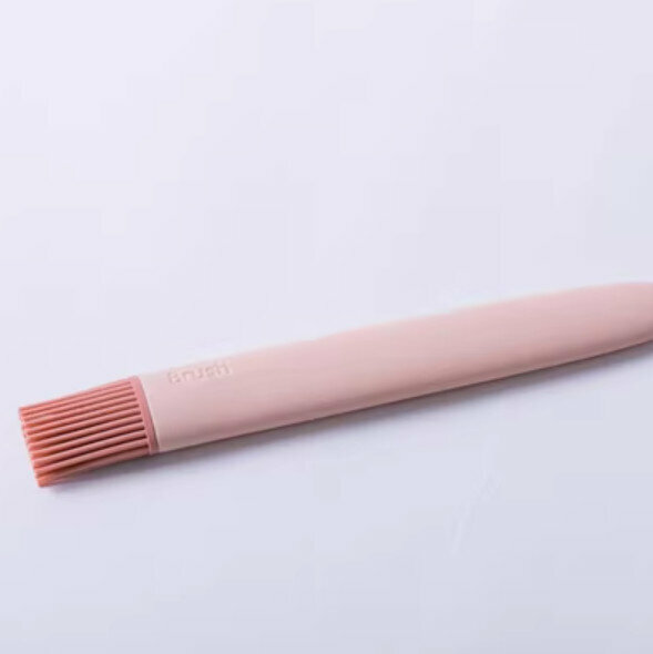 Hot push high temperature resistant and environmentally friendly silicone brush [pink] [specification: 20.7*3cm]