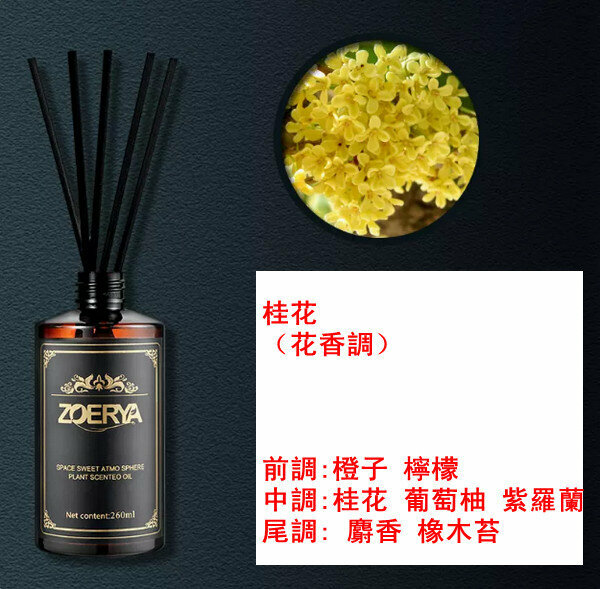 新款大瓶高級香薰精油-桂花（花香調）260ml【贈分裝瓶】