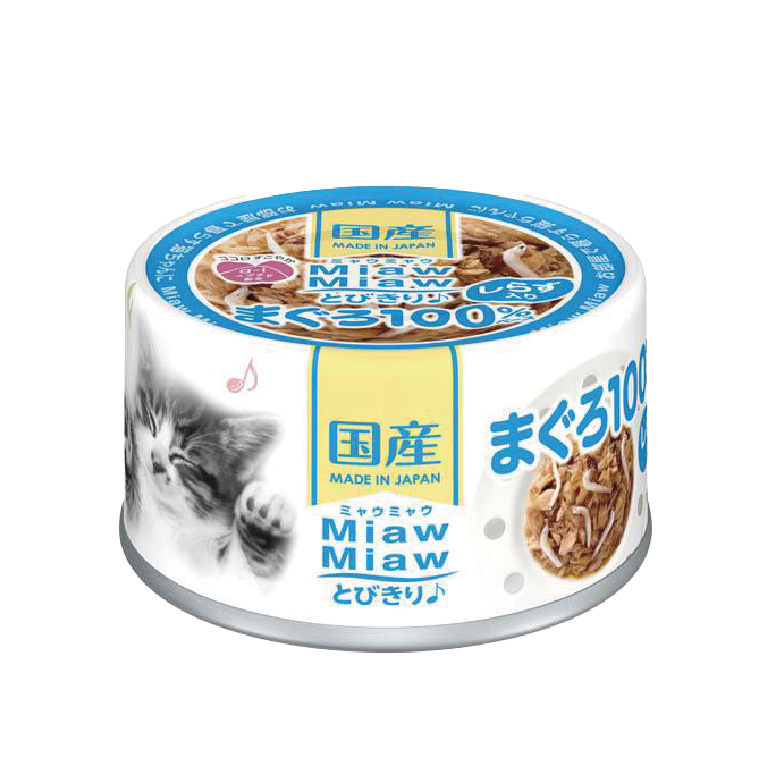 AIXIA｜MiawMiaw 樂妙喵 吞拿魚+吻仔魚 60g (AXA-2594)