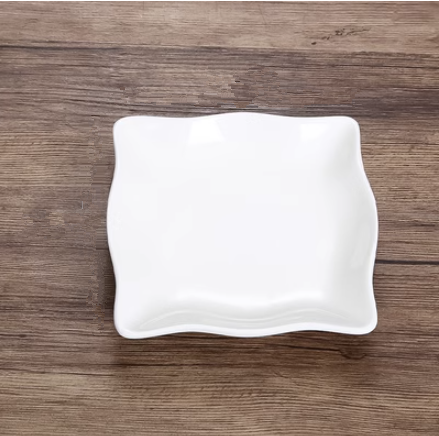 New steamer snack plate (wavy plate) (specification: 13*13CM)