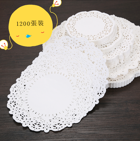 New baking paper (1200 sheets of round pattern paper) (Specifications: 6.5 inches - 12.5 inches) (please contact customer service to confirm the delivery size after placing the order)