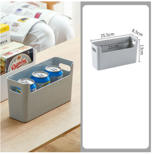 New multifunctional supplies storage box (ABC small gray)