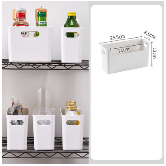 New multifunctional supplies storage box (ABC small white)
