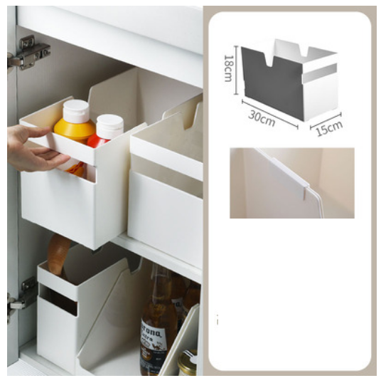 New multifunctional supplies storage box (flat large size)
