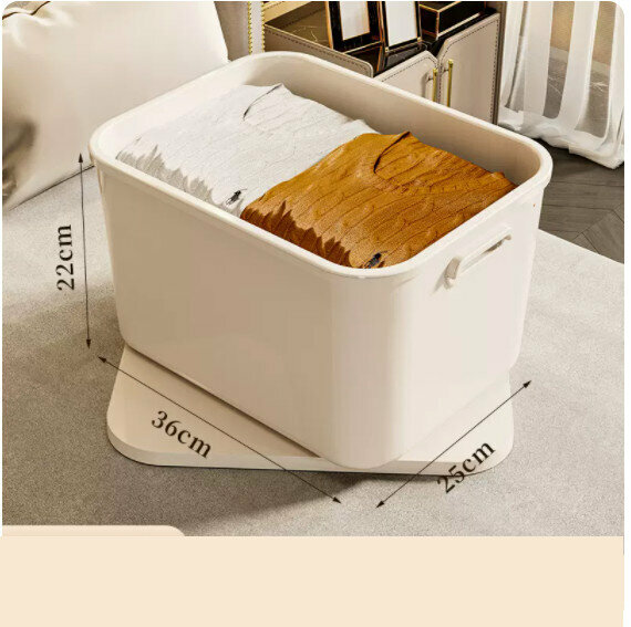 Hot push plastic storage box [with lid - tall extra large size - depth 36*width 25*height 22]