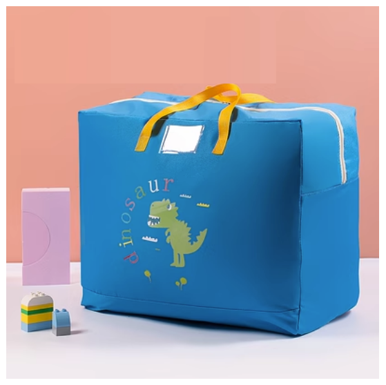 Popular Oxford cloth organizing bag (thick Oxford cloth-blue T-Rex) (small size 34L: length 46*width 19*height 39cm)