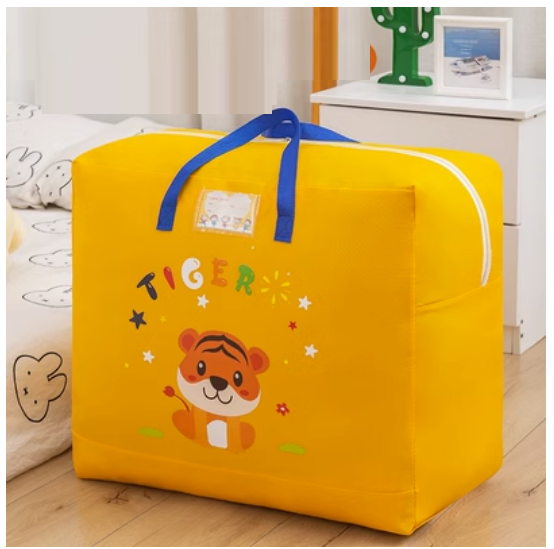Popular Oxford cloth organizing bag (thick Oxford cloth-yellow Ruyihu) (small size 34L: length 46*width 19*height 39cm)
