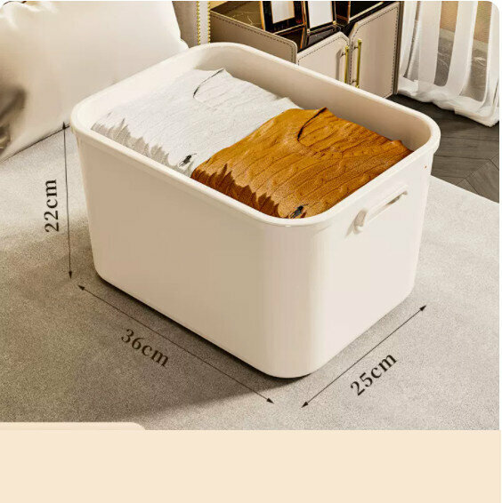 Hot-push plastic storage box [without lid-tall model extra large-depth 36*width 25*height 22]