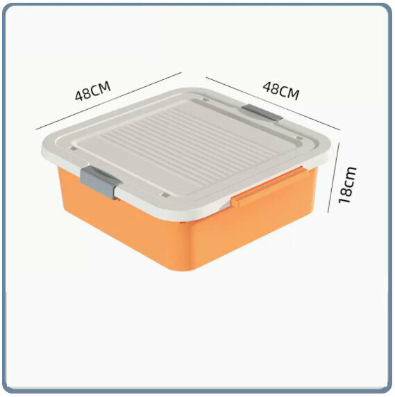 Hot Push Drawer Organizer [45L Vibrant Orange [48*48*18]]