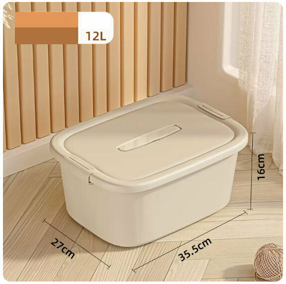 Hot Push Plastic Storage Box [Ivory White-Large Size