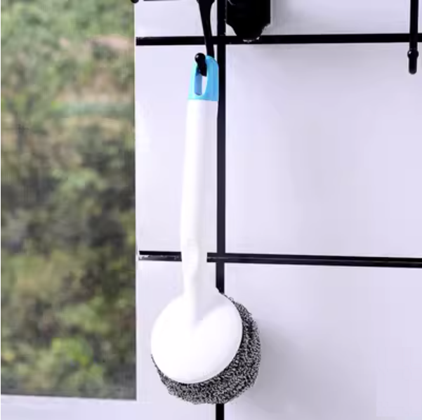 Hot push kitchen pot cleaning brush (white [1 piece])