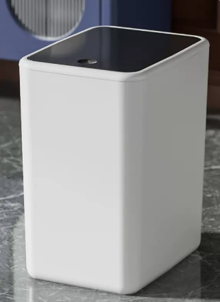 熱推家用大容量按壓帶蓋垃圾桶(黑色)(尺寸:15L-19*25*31CM)