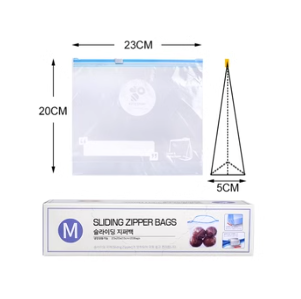 Hot push zipper bag (transparent [M] 20 pieces)