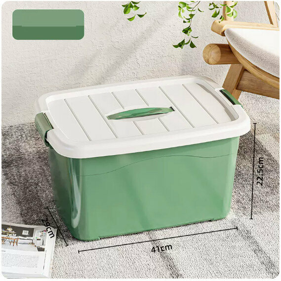Hot Push Plastic Storage Box [Lime Green-Extra Large]