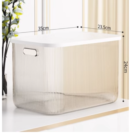 Hot recommended transparent desktop storage box (glass white Big Mac)