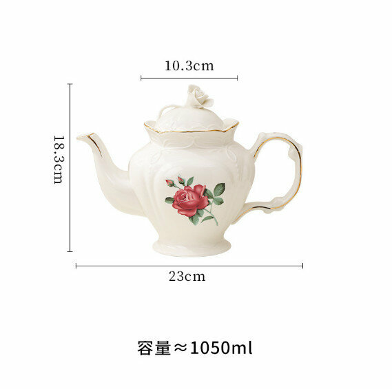 Popular ceramic kettle (rose kettle)