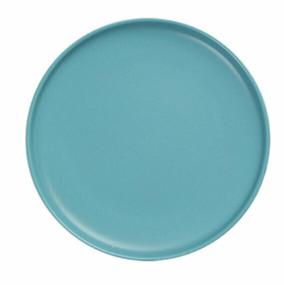 Hot style matte glaze home western steak plate (blue) [8 inches long, about 20 high and 2cm]