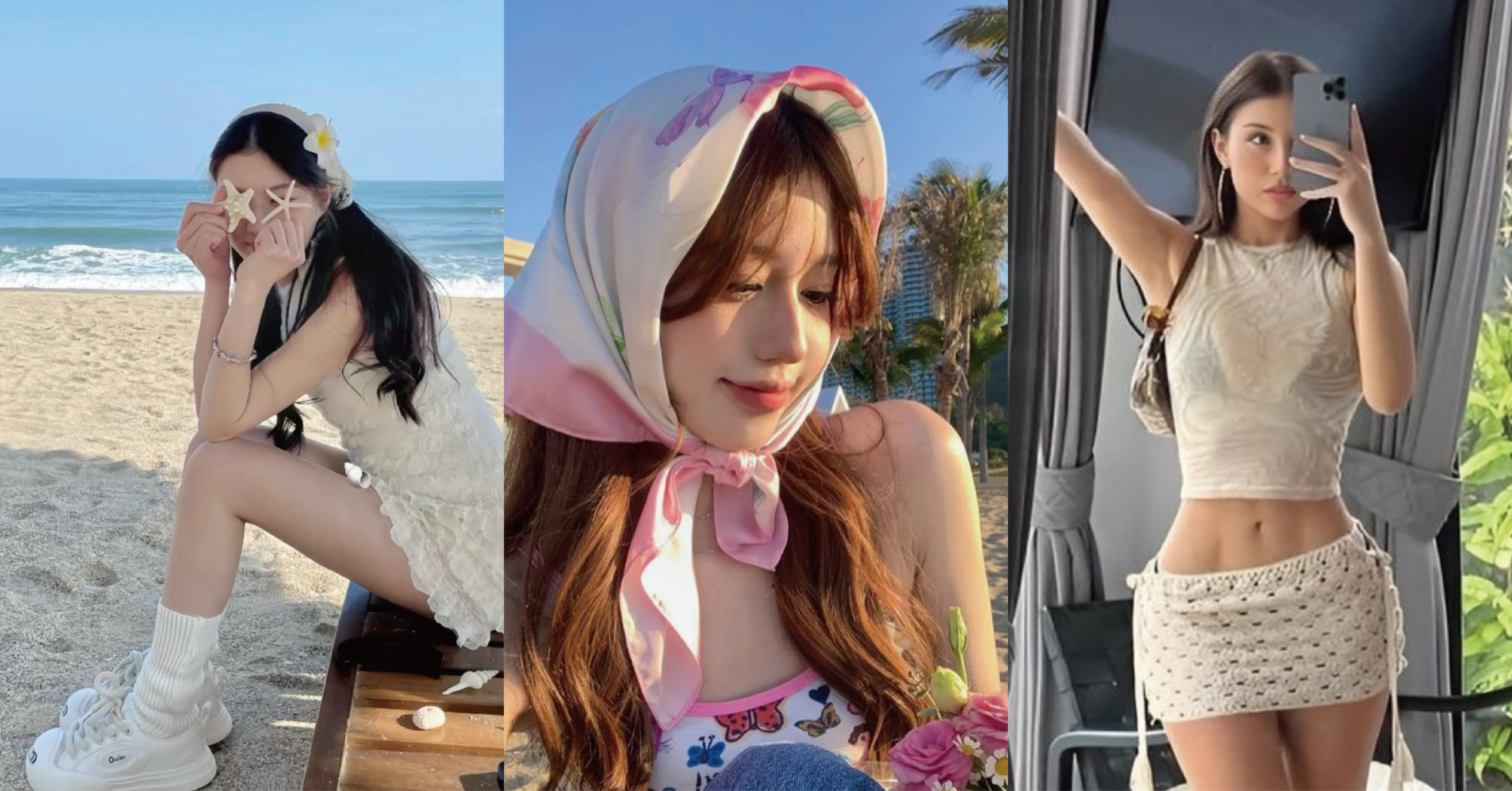 夏天就要去海邊！海島度假的清爽穿搭特輯，海邊度假穿搭必備時髦墨鏡、海洋感飾品、編織包，準備好擁抱夏天、擁抱海洋了嗎？絕對不能錯過！最適合這個夏日的完美穿搭合輯。