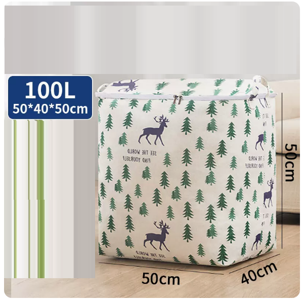 New clothing storage bag (Forest Deer 100 liters (zipper))
