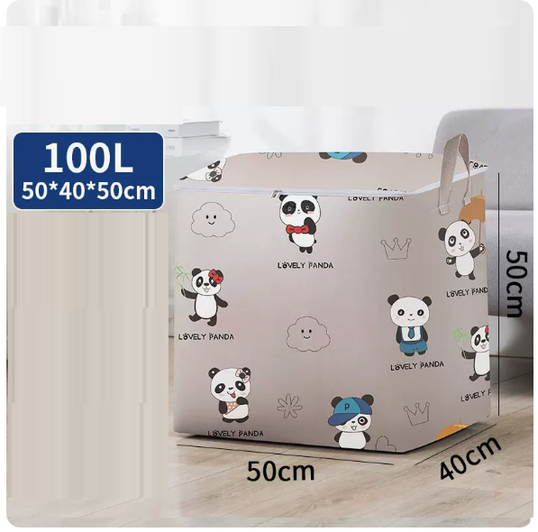 New clothing storage bag (Red Panda 100 liters (zipper))
