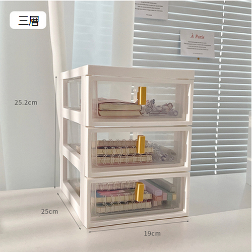 New cosmetics storage box (three layers)