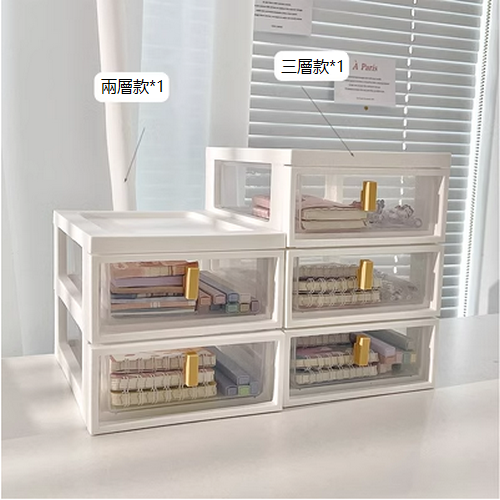 New cosmetics storage box (two layers + three layers)