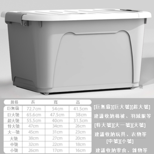 Hot selling [huge size, single pack] home plastic box for clothing and toy storage (thickened upgraded version, simple gray)