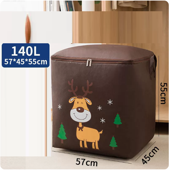 Hot Selling Clothes Storage Bag (Christmas Deer 140L (Zipper))