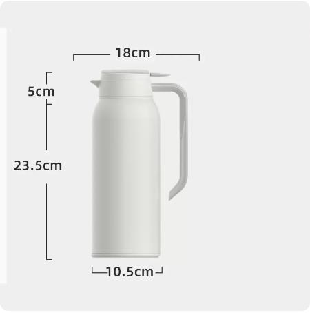 熱賣316不銹鋼保溫壺(白色)（中號）1500ML