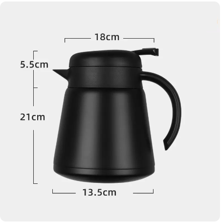 熱賣316不銹鋼保溫壺(黑色)（小號）800ML
