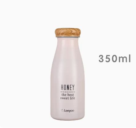 熱賣保溫杯簡約可愛便捷不銹鋼水杯(粉色)350ML