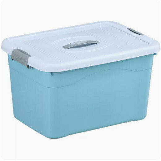 Hot selling covered storage box savings box (thick small size (2 pieces) crystal blue)