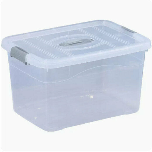 Hot selling covered storage box savings box (thickened small size (pack of 2) transparent)