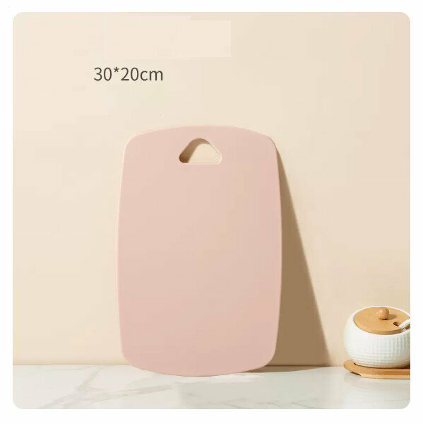 Hot selling plastic cutting board for cutting fruit and baby food supplement cutting board (fruit, food supplement cutting board - light pink 30*20cm - popular style)