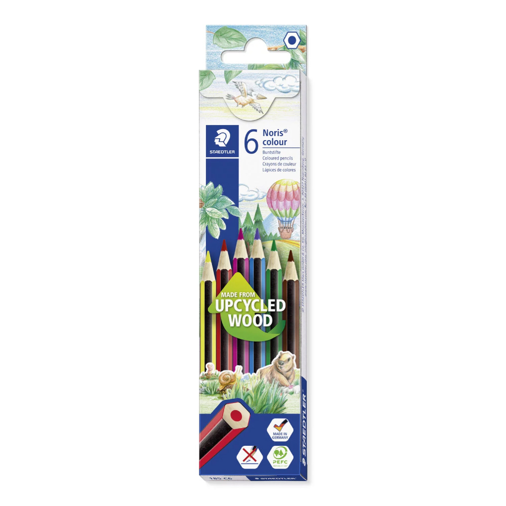 【STAEDTLER 施德樓】環保科技色鉛筆6色組 MS185-C6