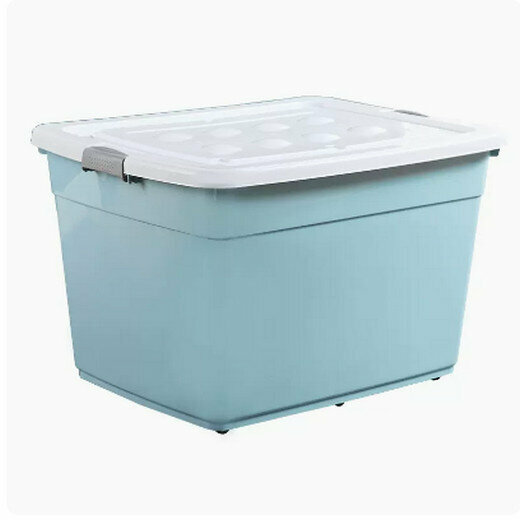 熱賣塑料收納箱子（80L 長53寬39高34cm 寶石藍）