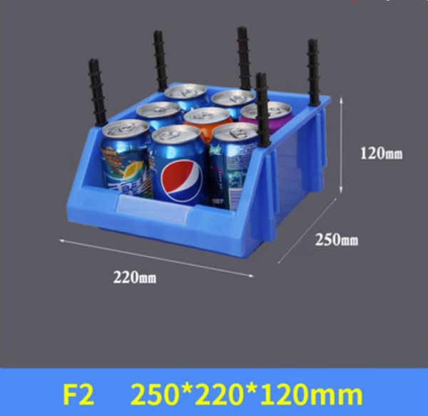 Hot selling plastic storage box-F2 blue [25x22x12]