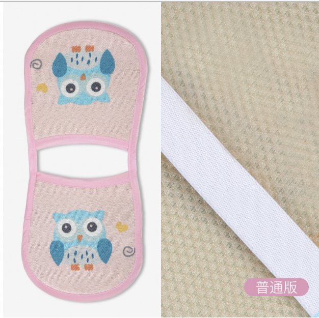 Popular hand pillow mat ice silk breathable baby arm mat (printed pink random) (size: 15cm*34cm)