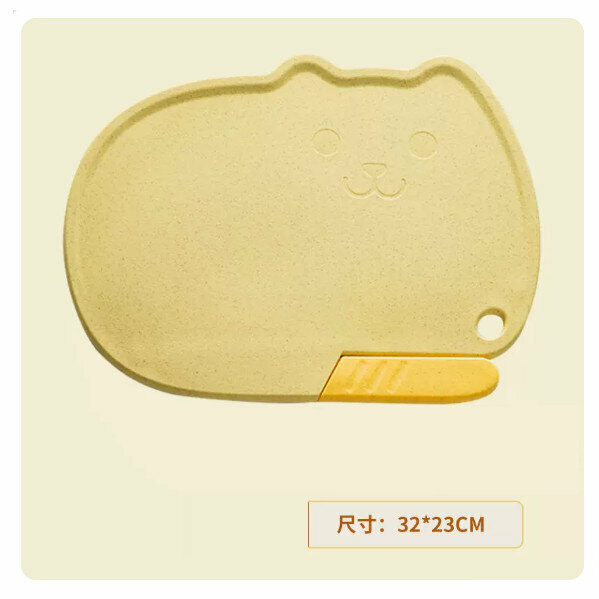 Popular wheat antibacterial food cutting chopping board baby fruit cutting chopping board (Snorlax [Knife Board 2-in-1])
