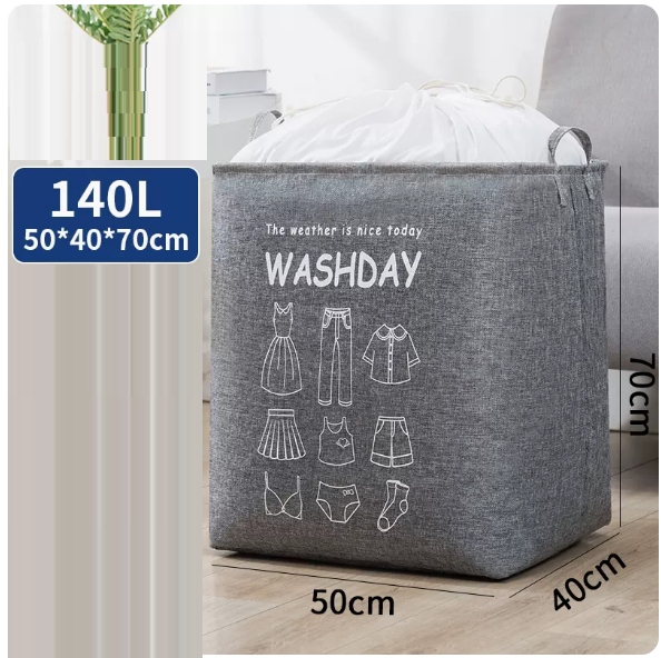 Popular clothing storage bag (dark gray 140 liters (bunch))