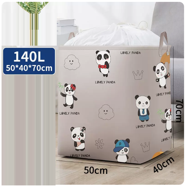 Popular clothing storage bag (red panda 140 liters (bunch opening))