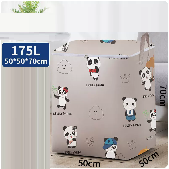Popular clothing storage bag (Red Panda 175 liters (zipper))